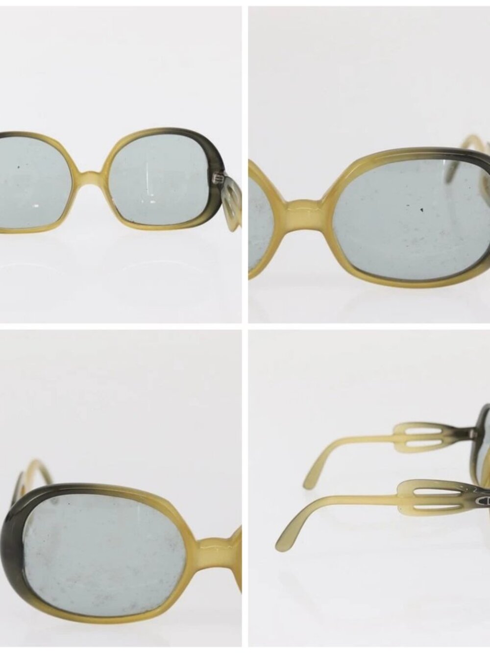 Christian Dior Gucci Glasses Sunglasses metal plastic 6 Set Brown Auth 168796 - Picture 14 of 15